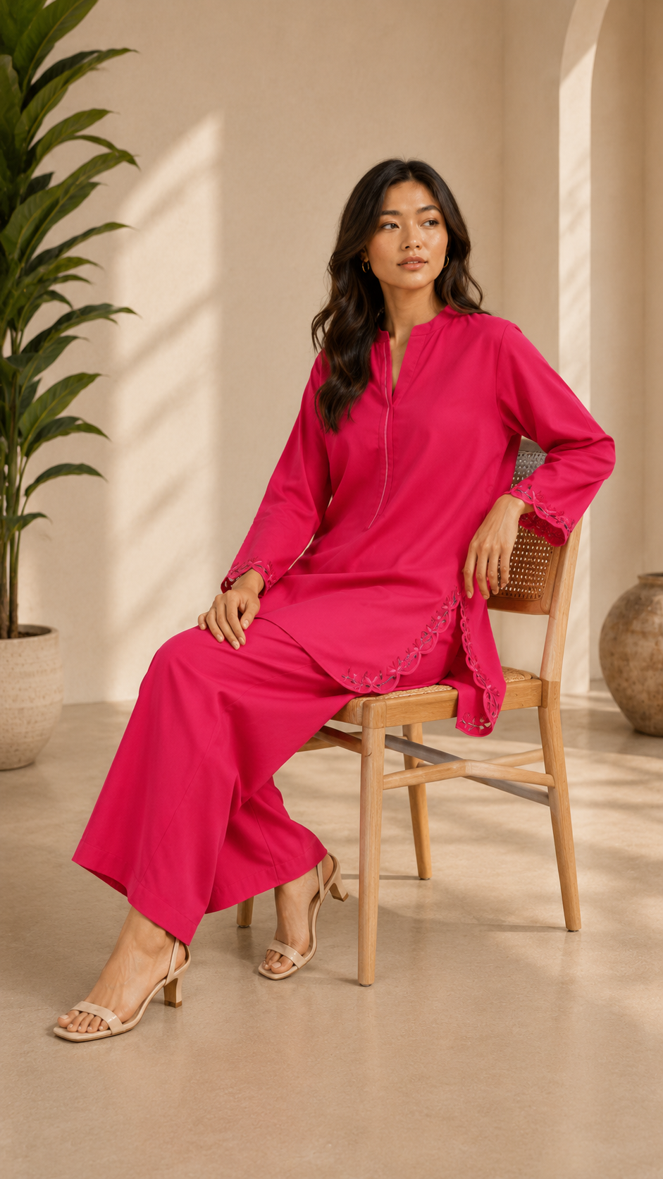 Irish Cotton Cutwork Co-Ord
