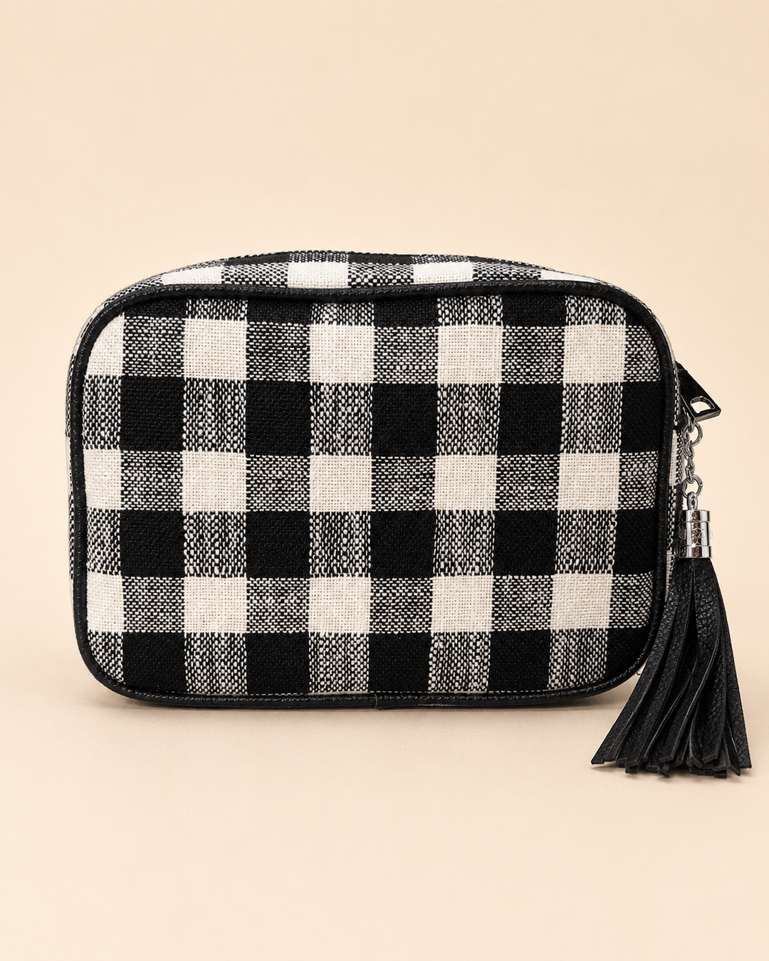 Checkered Zip bag