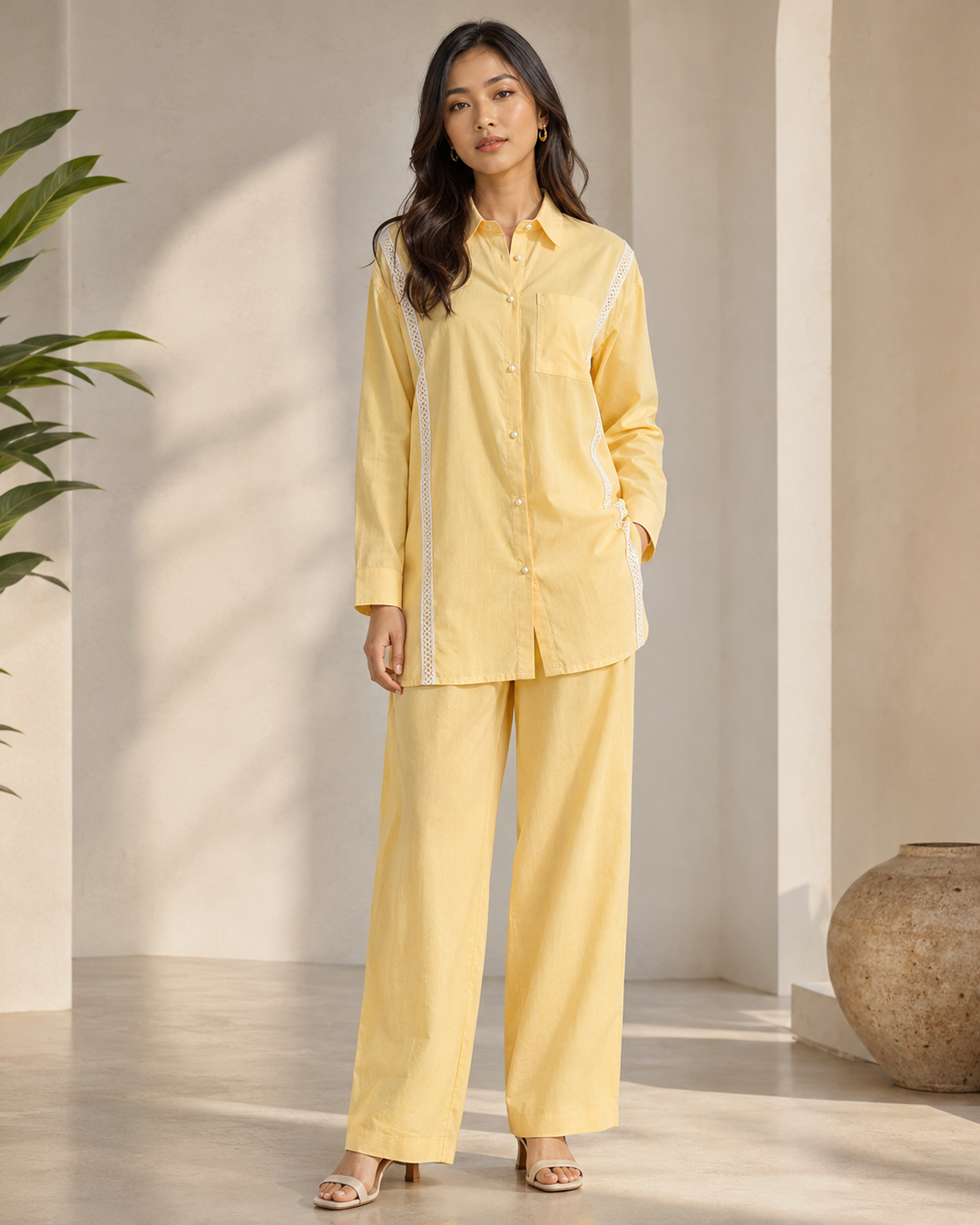 Pastel Yellow Co-ord Set