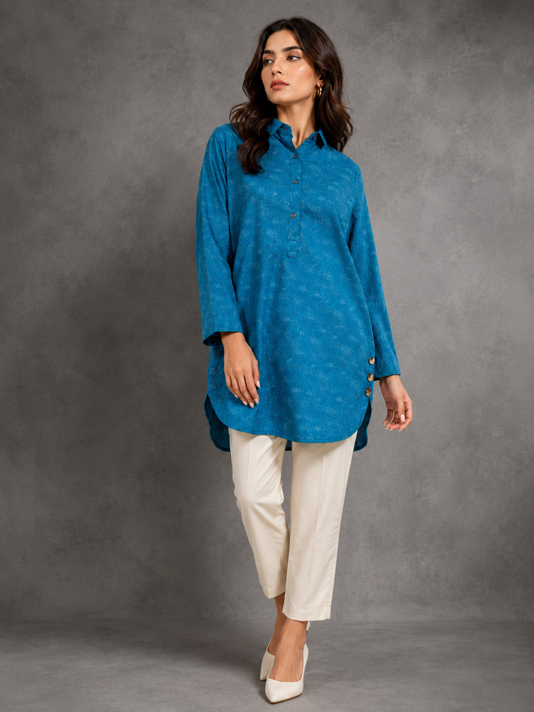 Textured Cotton Tunic