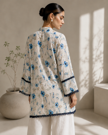 Floral Printed Box cut