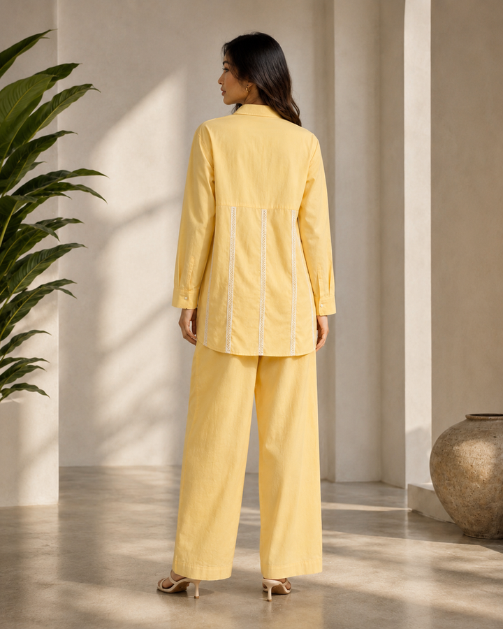 Pastel Yellow Co-ord Set