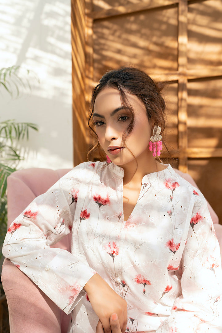 Floral Chikankari Co-Ord Set