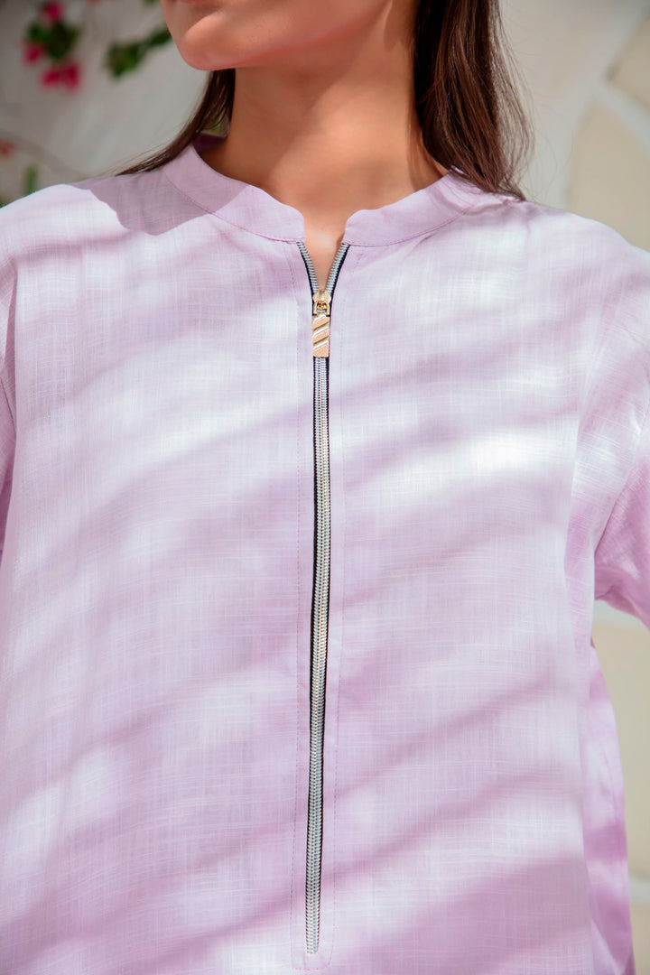 Cotton zip tunic