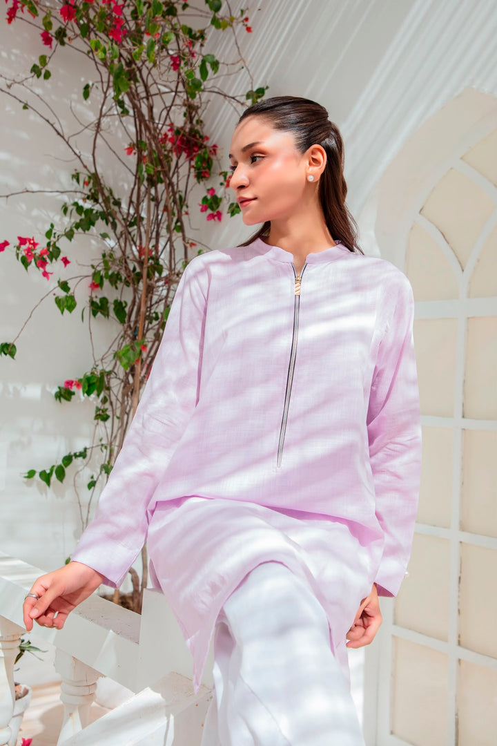 Cotton zip tunic