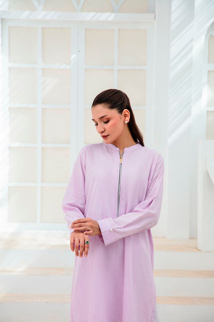 Cotton zip tunic