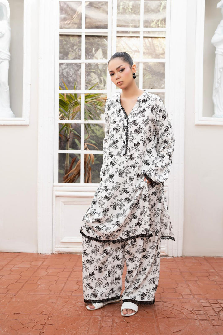 Floral printed 2pc