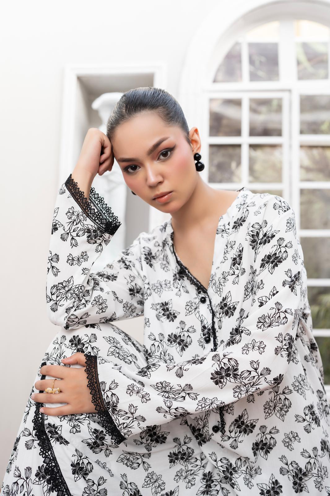 Floral printed 2pc