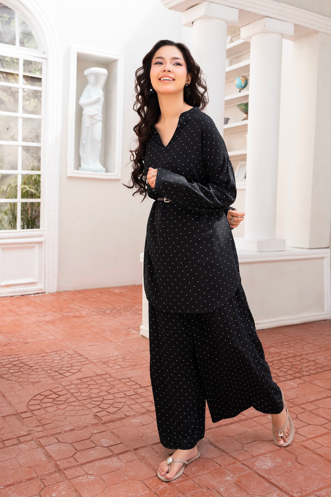 Polka dot oversized 2pc