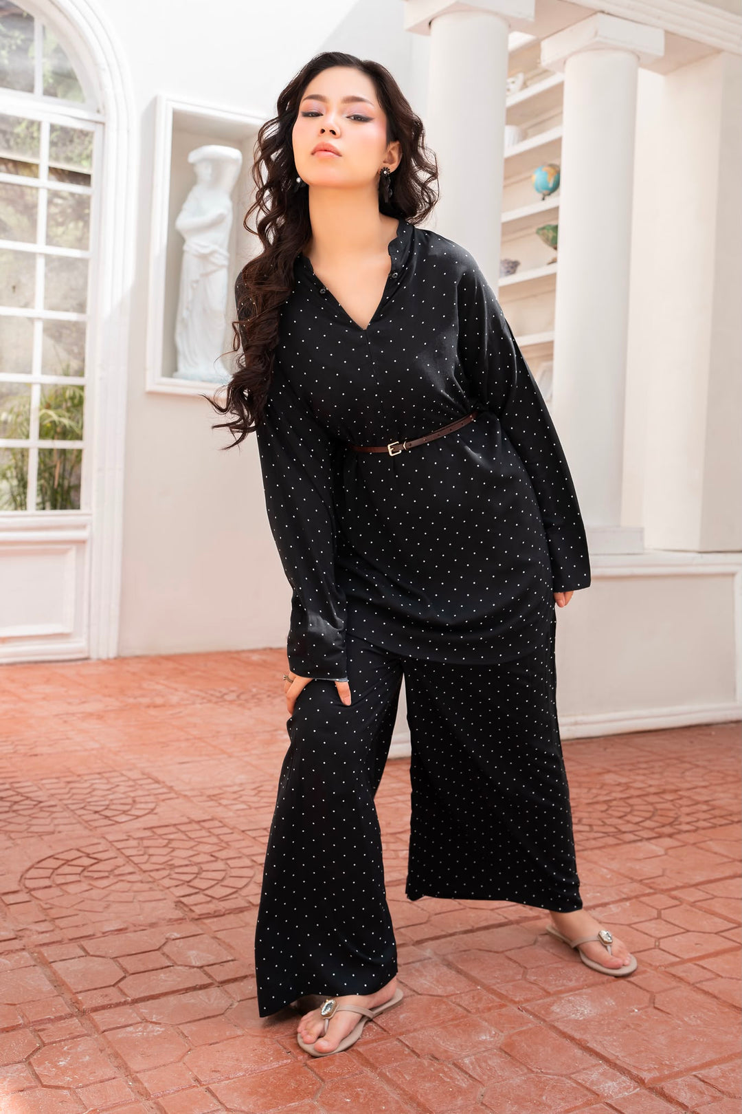 Polka dot oversized 2pc