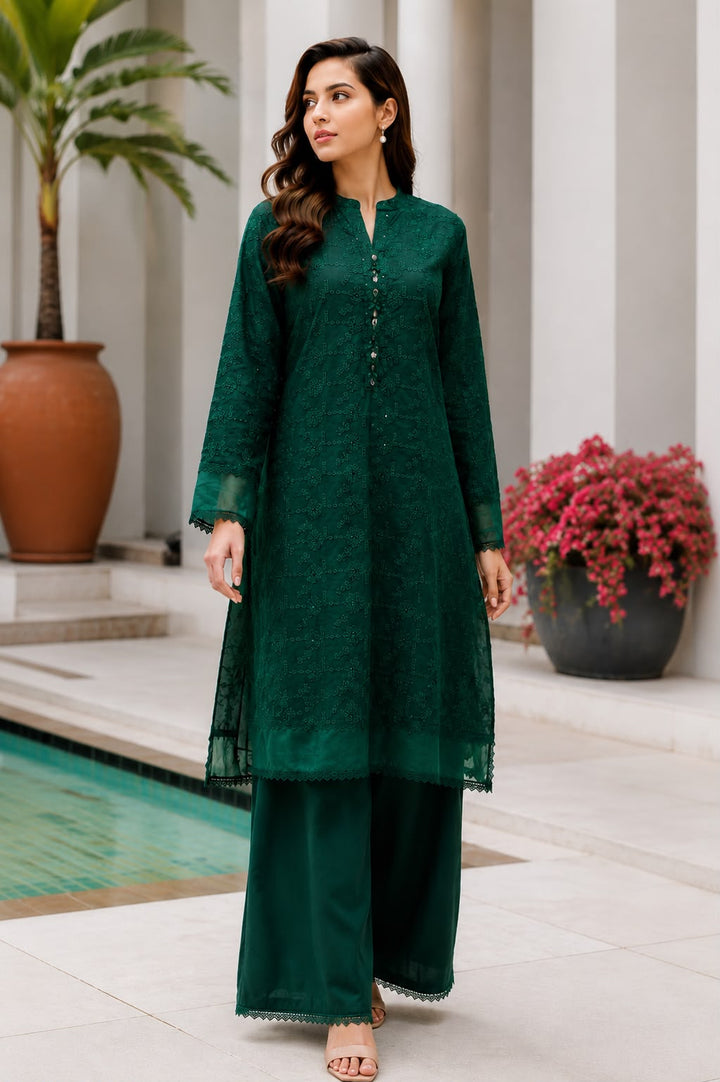 Emerald Chikankari 2pc