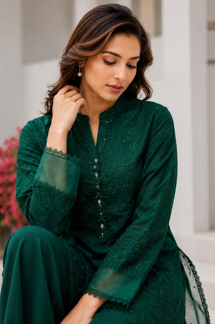 Emerald Chikankari 2pc