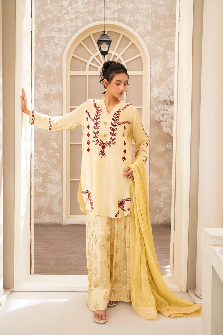 Sheesha silk embroidered