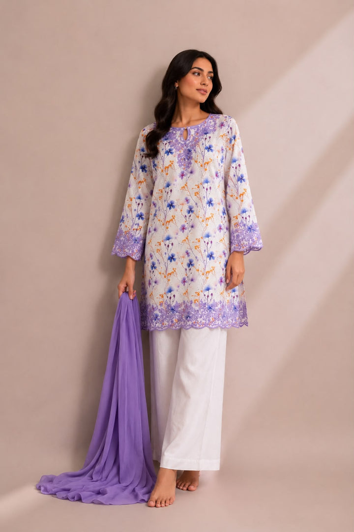 Embroidered Chikankari