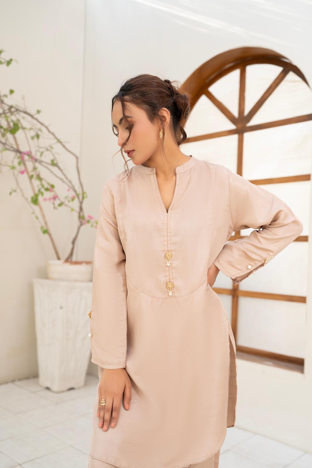 Solid Raw Silk 2pc