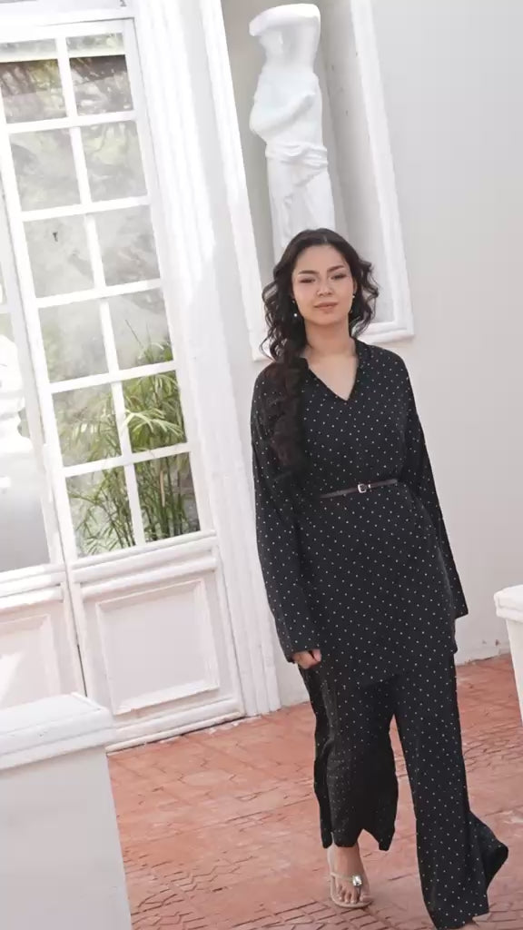 Polka dot oversized 2pc