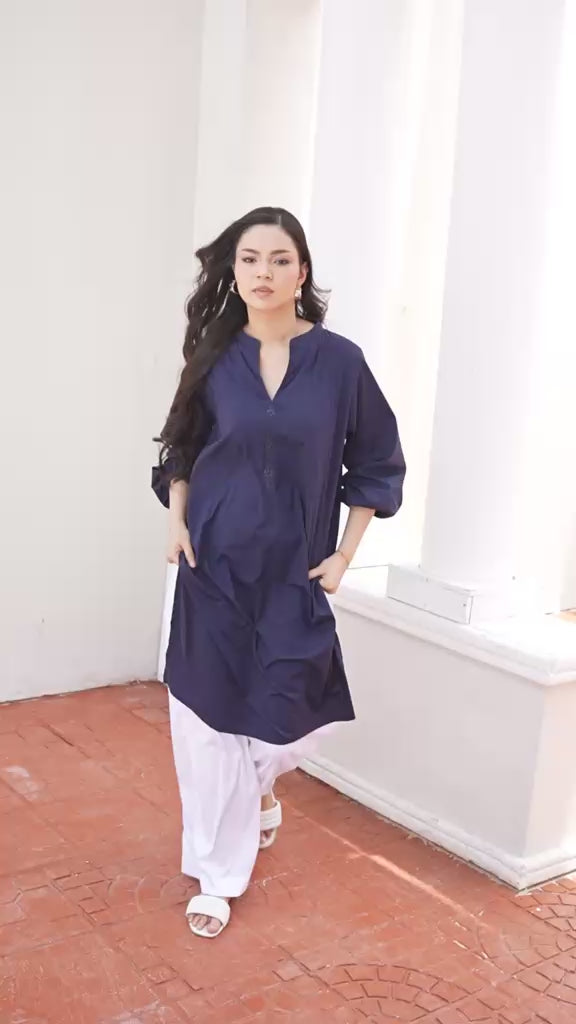 Basic cotton tunic